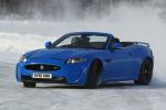 Jaguar XKR-S Convertible on Ice Drives in Finland 2012 года
